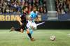 Daniel Crump / Winnipeg Free Press files
Valour FC forward Marco Bustos brings the ball downfield against HFX Wanderers FC at IG Field this past August. The Canadian Premier League wraps its inaugural season Saturday in Calgary.