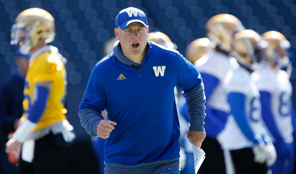 Offensive co-ordinator Paul LaPolice isn't signed next season and it's unknown if any resentment exists after he was denied a chance to interview for the head coaching job in Saskatchewan. (John Woods / Winnipeg Free Press files)