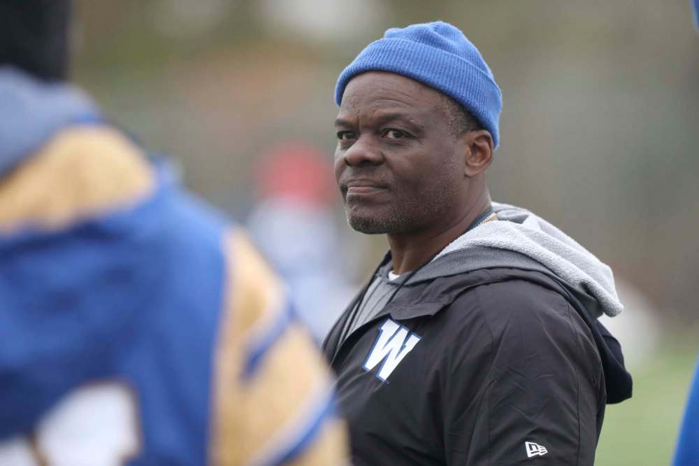 Defensive co-ordinator Richie Hall doesn't have a contract signed for next season. (Ruth Bonneville / Winnipeg Free Press files)