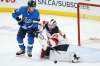 JOHN WOODS / WINNIPEG FREE PRESS
New Jersey Devils goaltender Mackenzie Blackwood saves the shot from Winnipeg Jets' Nikolaj Ehlers during the first period in Winnipeg on Tuesday.