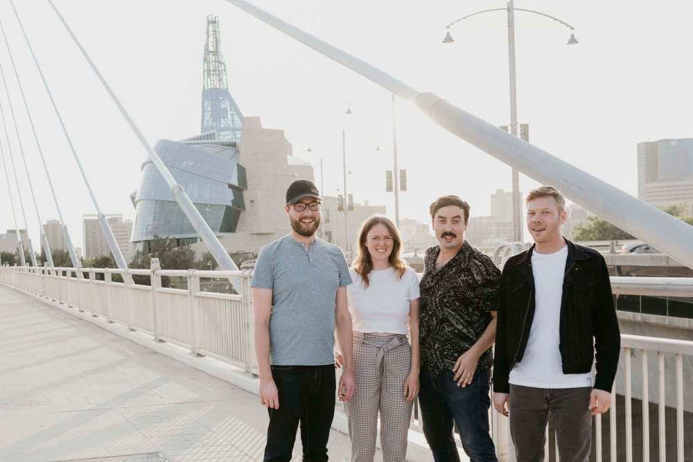 Supplied
Sketch-comedy quartet Hunks is recording its debut album on Saturday, Nov. 16.