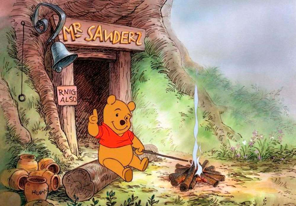 DISNEY
Sanders’ father, Howard Russell Sanders, and Ernest Howard Shepherd, the illustrator for A.A. Milne’s Winnie-the-Pooh, had been friends who met while recuperating in hospital from battle injuries suffered during WWI.
