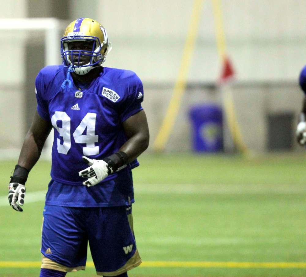 BORIS MINKEVICH / WINNIPEG FREE PRESS
Defensive lineman Euclid Cummings emerged from humble beginnings, becoming the first player from his Georgia high school to earn a Division I scholarship.