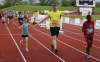 TREVOR HAGAN / WINNIPEG FREE PRESS
Participants in the 2016 Manitoba Marathon super run near the finish line at the University of Manitoba, Sunday.