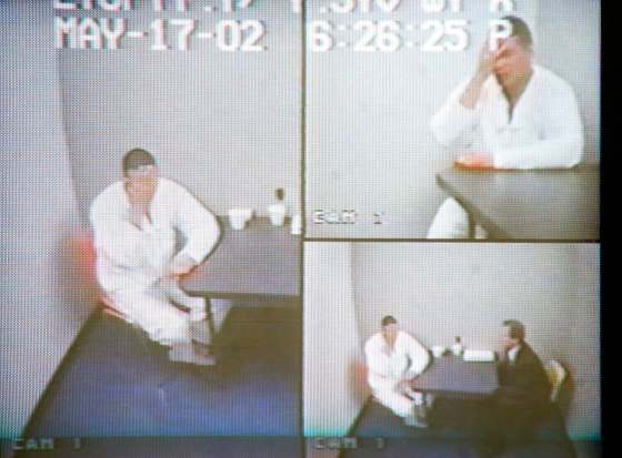 A screen grab of Daniel Tokarchuk in a videotaped police interview in 2004. Tokarchuk and parole officials were mulling a possible full-time return to society.