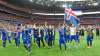 Martin Meissner / The Associated Press
Iceland celebrates after Tuesday&rsquo;s 2-1 win over Austria, Iceland&rsquo;s last game before its surprising advance to the round of 16. The team faces England in its first knockout game.
