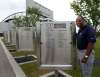WAYNE GLOWACKI / WINNIPEG FREE PRESS
Former star running back for the Winnipeg Blue Bombers Willard Reaves by the new Blue Bombers Hall of Fame Walk that was unveiled Wednesday at the entrance of Investors Group Field.