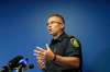 RUTH BONNEVILLE / WINNIPEG FREE PRESS
Const. Jason Michalyshen comments on the Giesbrecht case Saturday during a press conference.