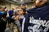 TREVOR HAGAN / WINNIPEG FREE PRESSPatrik Laine signs autographs during Winnipeg Jets development camp at MTS Iceplex, Sunday, July 3, 2016.