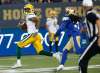 John Woods / The Canadian Press
Edmonton Eskimos receiver Derel Walker scores a fourth-quarter touchdown in a 20-16 win over the Blue Bombers in Winnipeg last Thursday.