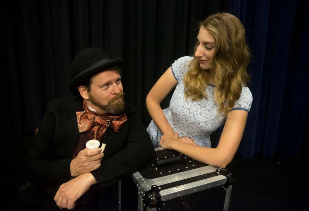 ZACHARY PRONG / WINNIPEG FREE PRESS
Richard Maritzer and Ingrid Garner, a couple from Los Angeles, travelled to Winnipeg together to perform in the Winnipeg Fringe Theatre Festival. Maritzer can be seen in the parody Sound & Fury’s ‘Sherlock Holmes’ and Garner is performing in the drama Eleanor’s Story : An American Girl in Hitler’s Germany.