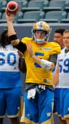 BORIS MINKEVICH / WINNIPEG FREE PRESS
Drew Willy played like an all-star in Tuesday’s practice but the real test will be how he performs Thursday night against the Stampeders.