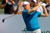 Jordan Spieth drives off the tenth tee during the Northern Trust golf tournament at Liberty National Golf Club, Friday, Aug. 9, 2019, in Jersey City, N.J. (Chris Pedota/The Record via AP)