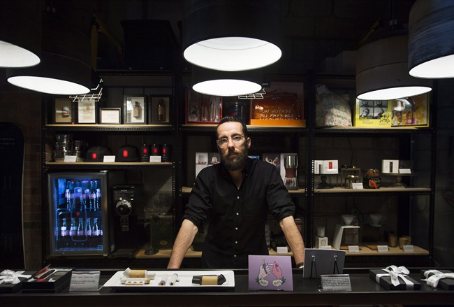 Alan Gertner CEO of Tokyo Smoke poses for a photograph at his business in Toronto on Tuesday, March, 2016. THE CANADIAN PRESS/Nathan Denette