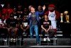 Prime Minister Justin Trudeau speaks on stage during the 2019 Toronto Raptors Championship parade in Toronto, on Monday, June 17, 2019. THE CANADIAN PRESS/Nathan Denette
