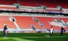 Members of the U.S.A. men's soccer team practice at BMO Field in Toronto on Monday, October 14, 2019. Canada looks to end a 34-year, 17-match winless streak against the U.S. when the two teams meet Tuesday at BMO Field in CONCACAF Nations League play. THE CANADIAN PRESS/Neil Davidson