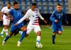 FILE - In this Tuesday, Nov. 20, 2018 file photo, Italy's Emerson (21), United States' Tyler Adams (4) and Italy's Marco Verratti (6) fight for the ball during the international friendly soccer match at the Cristal Arena in Genk, Belgium. American midfielder Tyler Adams has recovered from an adductor injury that has sidelined him for more than a month and could play in RB Leipzig‚Äôs Bundesliga finale this weekend. The 20-year-old is available for Saturday‚Äôs match at Werder Bremen, Leipzig said Thursday, May 16, 2019. (AP Photo/Francisco Seco, File)
