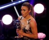 FILE - In this Sept. 24, 2018, file photo, Brazil's Marta receives the Best FIFA Women's player award during ceremonies in London, England. The Women’s World Cup kicks off Friday, June 7, 2019, in Paris. Twenty-four teams will traverse France for the next month in pursuit of soccer’s most prestigious trophy. (AP Photo/Frank Augstein, File)