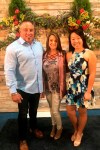 In this Sunday, May 12, 2019, photo provided by Greg Borchers, Kayli Lucas, right, poses with her mother, Lisa Lucas and stepfather, Greg Borchers, in Gallatin, Tenn. Kayli Lucas is headed to Pebble Beach to play in a PGA Tour Champions event, a dream week for a 17-year-old girl from Tennessee who knew nothing about golf until a friend from church invited her out for a lessons at The First Tee. Kayla was an infant when she was found outside an equipment factory in Nanjing, China, and taken in as an orphan. That's about the time Lisa Lucas showed up as part of a 20-month process to adopt a baby girl. (Greg Borchers via AP)