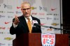 FILE - In this Nov. 13, 2015, file photo, U.S. Soccer Federation secretary general Dan Flynn speaks during a news conference in St. Louis. Flynn will retire as chief executive officer and secretary general of the U.S. Soccer Federation on Sept. 16. (AP Photo/Jeff Roberson, File)