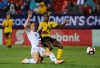 FILE - In this Oct. 14, 2018, file photo, United States defender Becky Sauerbrunn, left, defends against Jamaica forward Jody Brown during the second half of a CONCACAF women's World Cup qualifying tournament soccer match in Frisco, Texas. Sauerbrunn, the veteran center back, is about to embark on her third Women’s World Cup. The United States is the defending champion of soccer’s premier tournament, which kicks off Friday, June 7, 2019, in Paris. Sauerbrunn anchors a back line that has changed significantly since the group won in Canada four years ago. (AP Photo/Andy Jacobsohn, File)