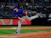 FILE - In this April 20, 2018, file photo, Toronto Blue Jays pitcher Ryan Tepera delivers against the New York Yankees during the eighth inning of a baseball game, in New York. Reliever Ryan Tepera has gone to salary arbitration with the Toronto Blue Jays. Tepera asked for $1.8 million during Wednesday's, Feb. 6, 2019, hearing and the team argued for $1,525,000. A decision by arbitrators Mark Burstein, Howard Edelman and Edna Francis is expected Thursday. (AP Photo/Julie Jacobson, File)