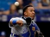 FILE - In this Aug. 21, 2018, file photo, Kansas City Royals catcher Salvador Perez throws out Tampa Bay Rays' Kevin Kiermaier at first on a slowly rolling ground ball during the fifth inning of a baseball game in St. Petersburg, Fla. Perez will undergo Tommy John surgery to repair a torn ligament in his right elbow, keeping the six-time All-Star off the field for the entire 2019 season. (AP Photo/Chris O'Meara, File)