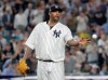 FILE - In this Oct. 9, 2018, file photo, New York Yankees starting pitcher CC Sabathia steps back on the mound during the third inning of Game 4 of the baseball team's AL Division Series against the Boston Red Sox in New York. Sabathia and Gary Sanchez took big steps forward for the Yankees on Friday, March 1. Sabathia threw his first bullpen since having a heart procedure in December, and Sanchez played in his initial spring training game following a left shoulder injury. Sabathia, who plans to retire after the season, threw 16 pitches. (AP Photo/Frank Franklin II, File)