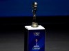 FILE - In this Dec. 8, 2018, file photo, the Women's World Cup trophy is displayed at the women's soccer 2019 World Cup draw, in Boulogne-Billancourt, outside Paris. Fans planning to attend the Women‚Äôs World Cup in France are finding out that the seats they bought might not be together. Tickets were made available to print Monday, May 20, 2019, and ticket holders learned that their groups were sometimes split up in separate rows and even sections, even families with young children. (AP Photo/Christophe Ena, File)
