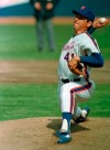 FILE - In this April 5, 1983 file photo, New York Mets pitcher Tom Seaver throws against the Philadelphia Phillies at Shea Stadium in New York. Seaver has been diagnosed with dementia and has retired from public life. The family of the 74-year-old made the announcement Thursday, March 7, 2019, through the Hall and said Seaver will continue to work in the vineyard at his home in California. (AP Photo/Richard Drew, File)