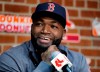 FILE - In this Sept. 30, 2016, file photo, Boston Red Sox's David Ortiz speaks during a news conference before a baseball game against the Toronto Blue Jays at Fenway Park, in Boston. Officials say Ortiz, who was shot in the Dominican Republic on June 9, 2019, at an outdoor cafe, was the victim of incompetent criminals who were trying to kill a man next to him. (AP Photo/Elise Amendola, File)