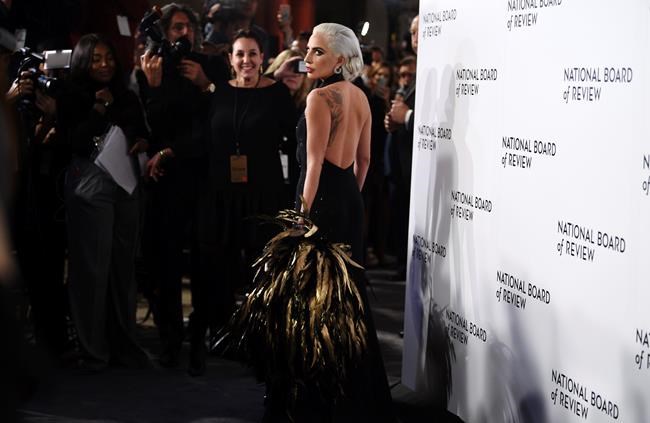 Lady Gaga attends the National Board of Review Awards gala at Cipriani 42nd Street on Tuesday, Jan. 8, 2019, in New York. (Photo by Evan Agostini/Invision/AP)