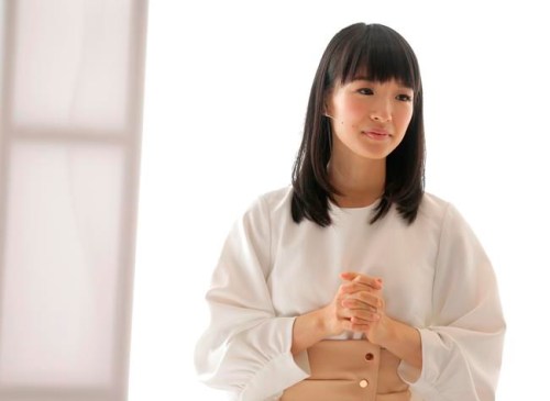 FILE- In this July 11, 2018, file photo, Japanese organizational expert Marie Kondo appears at a media event to introduce her new line of storage boxes in New York. Kondo has inspired countless people to wipe out clutter. Her KonMari organizing method, popularized by her book and Netflix series, lays out how to get more joy from your life and possessions. This approach can extend to your money, too (AP Photo/Seth Wenig, File)