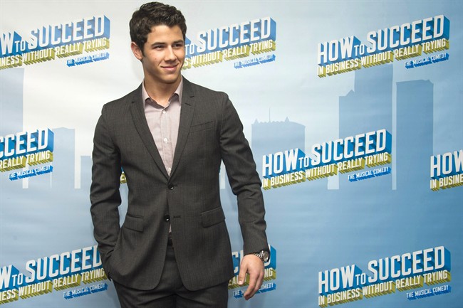 Nick Jonas attends a news conference to announce he will join the cast of Broadway’s