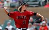 FILE - In this Thursday, March 7, 2019, file photo, Arizona Diamondbacks starting pitcher Zack Greinke throws against the Cleveland Indians in the first inning of a spring training baseball game in Scottsdale, Ariz. With key players still on the roster and new players who should fill at least some of the void, the Diamondbacks are hoping to compete for a playoff spot even with one of baseball's best players on a new team. (AP Photo/Elaine Thompson, File)