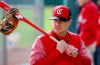 FILE - In this Feb. 18, 2019, file photo, Cincinnati Reds manager David Bell watches his players warm up at the team's spring training baseball facility in Goodyear, Ariz. (AP Photo/Ross D. Franklin, File)