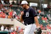 FILE - In this March 4, 2019, file photo, Detroit Tigers starting pitcher Michael Fulmer walks off the mound during the third inning of a spring training baseball game against the St. Louis Cardinals in Lakeland, Fla. Fulmer may need Tommy John surgery. The Tigers said Tuesday, March 19, 2019, that surgery to reconstruct the ulnar collateral ligament in the elbow has been recommended following an MRI exam and a second opinion from Dr. James Andrews. (AP Photo/Chris O'Meara, File)
