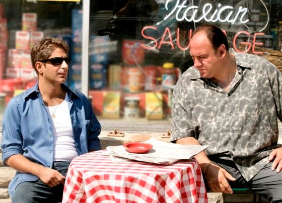 Because it started in 1999, HBO's Emmy-winning series The Sopranos is ineligible for the New York Times list of the 100 best TV shows of the 2000s. (HBO via AP)