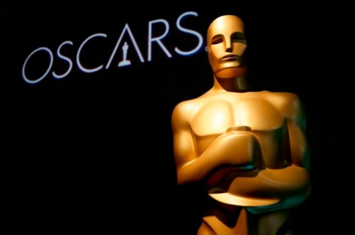 FILE - In this Feb. 4, 2019 file photo, an Oscar statue appears at the 91st Academy Awards Nominees Luncheon in Beverly Hills, Calif. The 91st Academy Awards will be held on Sunday. (Photo by Danny Moloshok/Invision/AP, File)