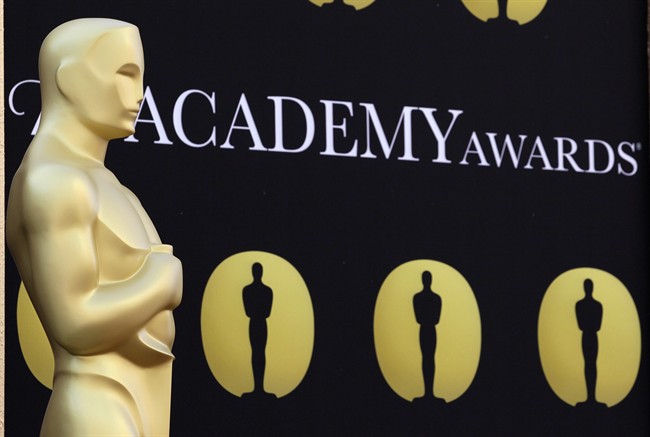 FILE - In this March 5, 2010 file photo, an Oscar statue stands on the red carpet outside the 82nd Academy Awards in Los Angeles, Calif. The Board of Governors of the Academy of Motion Picture Arts and Sciences approved rules for the 85th Academy Awards, on Thursday, June 28, 2012, with the most significant changes affecting the Music, Foreign Language Film, Makeup and Visual Effects categories. The 85th Academy Awards will be held on Sunday, Feb. 24, 2013, at the Dolby Theatre in Los Angeles. (AP Photo/Amy Sancetta, file)