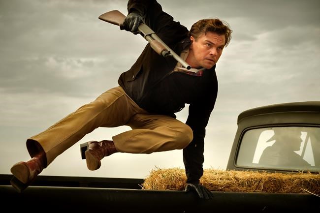 This image released by Sony Pictures shows Leonardo DiCaprio in Quentin Tarantino's