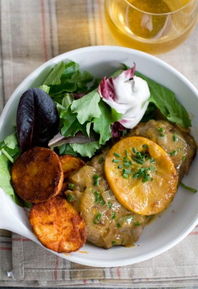In this image taken on Sept. 10, 2012, a recipe for Duck Breasts a l'Orange is shown in Concord, N.H. (AP Photo/Matthew Mead)