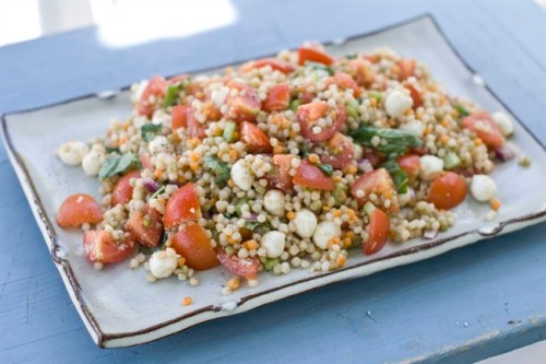Bruschetta couscous salad. (AP Photo/Matthew Mead)