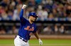 New York Mets' J.D. Davis celebrates after hitting a two-run home run during the fourth inning of a baseball game against the Atlanta Braves on Friday, Sept. 27, 2019, in New York. (AP Photo/Adam Hunger)