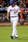 New York Mets relief pitcher Jeurys Familia reacts after striking out Cincinnati Reds' Yasiel Puig during the eighth inning of a baseball game Tuesday, April 30, 2019, in New York. (AP Photo/Frank Franklin II)
