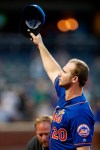 New York Mets' Pete Alonso, who set the MLB rookie home run record after surpassing the Yankees' Aaron Judge, waves to the crowd after he was removed from the Mets final baseball game of the season, Sunday, Sept. 29, 2019, in New York. (AP Photo/Kathy Willens)
