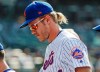New York Mets starting pitcher Noah Syndergaard leaves the field with teammates after a baseball game against the Pittsburgh Pirates Sunday, July 28, 2019, in New York. The Mets won 8-7. (AP Photo/Frank Franklin II)