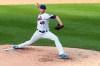 New York Mets starting pitcher Jacob deGrom delivers during the sixth inning of a baseball game against the Miami Marlins, Monday, Aug. 5, 2019, in New York. (AP Photo/Mary Altaffer)