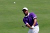 Harold Varner III hits from the third fairway in the final round of the Northern Trust golf tournament at Liberty National Golf Course, Sunday, Aug. 11, 2019 in Jersey City, N.J. (AP Photo/Mark Lennihan)