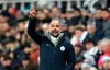 Manchester City manager Pep Guardiola gestures on the sideline during a English Premier League soccer match against Newcastle United at St James' Park in Newcastle, England, Tuesday Jan. 29, 2019. (Richard Sellers/PA via AP)